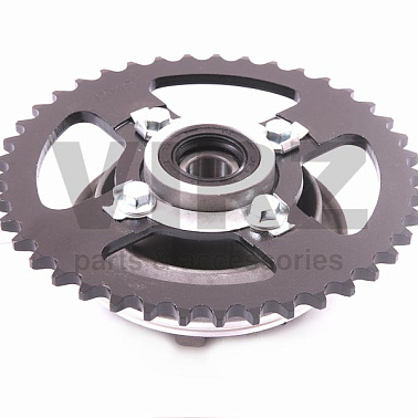 Звезда ведомая (420-41T) (4x49) DELTA, ALPHA в сборе с демпфером