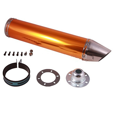 Глушитель 4Т 152QMI,157QMJ (100x420mm) (прямоточный, алюминий) ТИП2