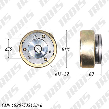 Ротор генератора 157FMI,162FMJ (CG125-200) (с муфтой обгонной, 3 ролика) (наружн
