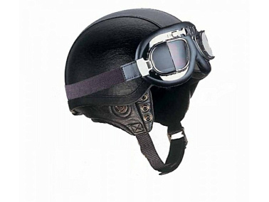 Шлем "THH" T-62G LEATHER  (кожа/+очки)