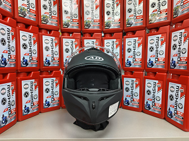 Шлем модуляр HETOSHI X-202 (светополоса,USB-кабель,встр.батарея) цв. Черный матовый р.S  